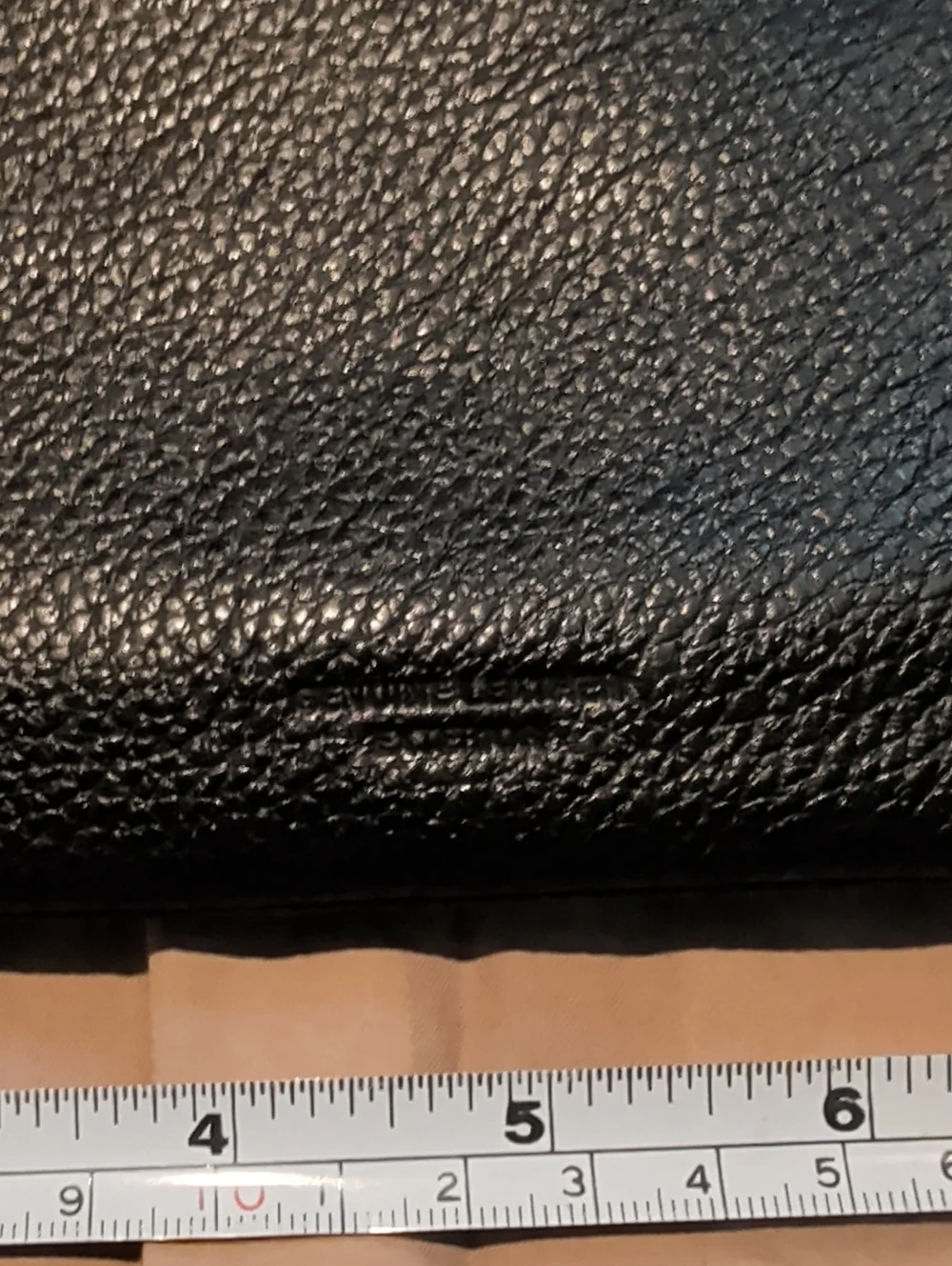 Buxton Black Leather Wristlet Clutch